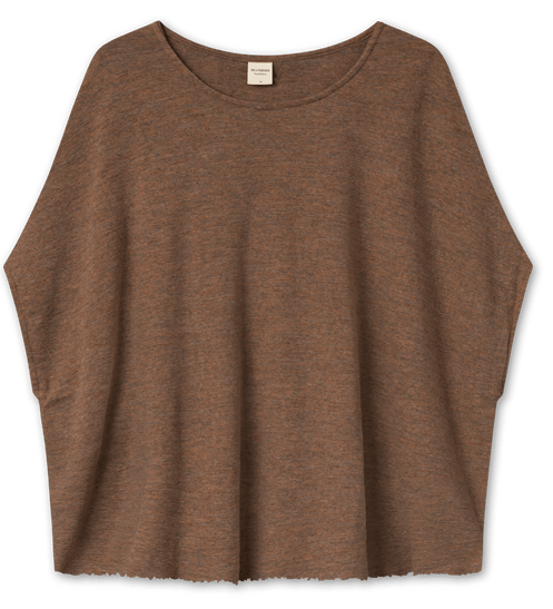 Top med extra vidde / camel melange / By basic