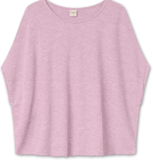 Top med extra vidde / violet ice melange / By basic