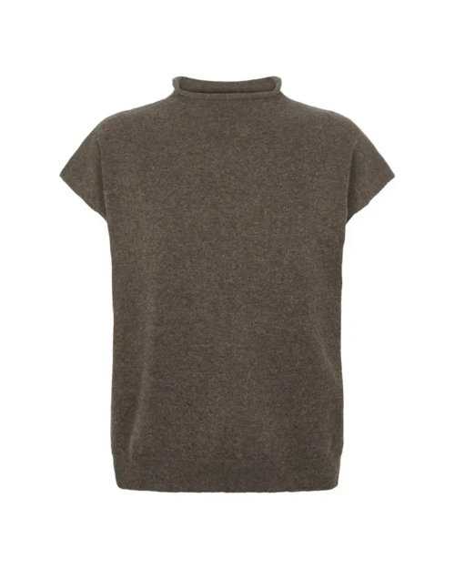 Gabby Vest – 100% recycled Eco-wool  /  Graphite