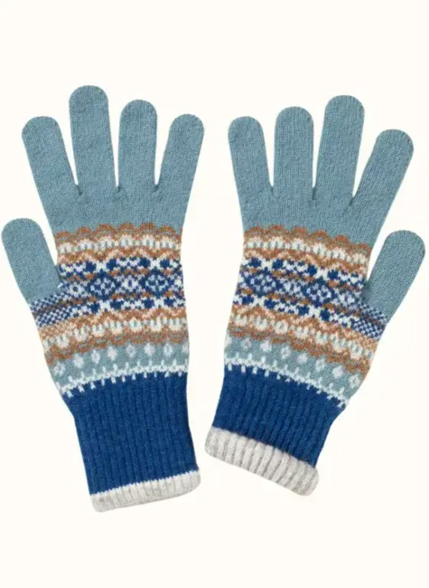 Éribe Alloa Gloves – Dew | Fair Isle vanter i 100 % merinould