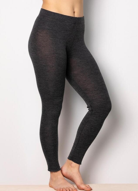 Merinould leggings fra By Basics - Anthracite