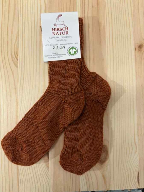 Økologiske Uldsokker/ Orange