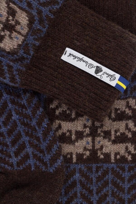 Svenske Knæstrømper/ Gotland Brun / Öjbro Vantfabrik