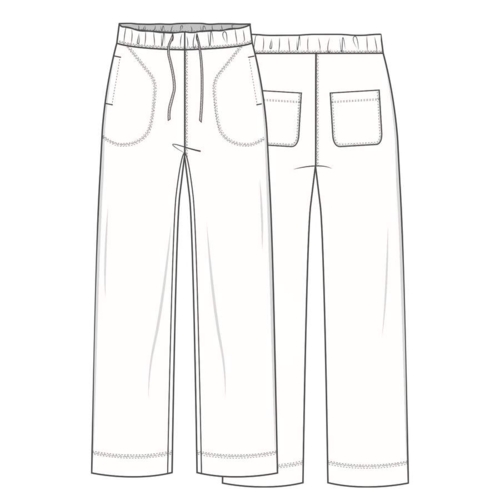 Merinould Comfort Bukser ByBasics -  Arctic Melange