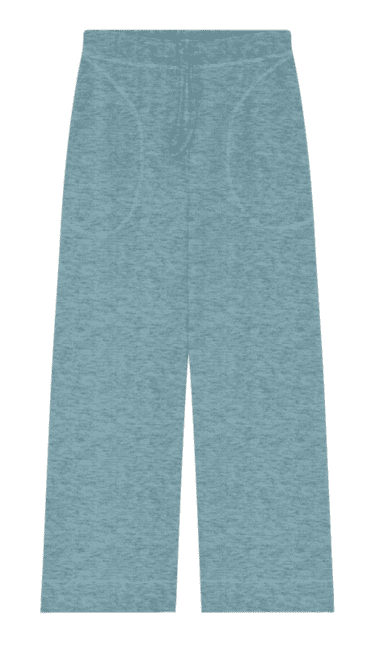 Merinould Comfort Bukser ByBasics -  Arctic Melange