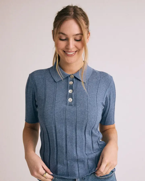 Victoria  Bluse / 100% Økologisk bomuld / Jeans/ Gorridsen Design