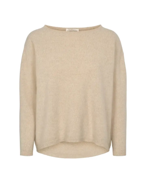 Leda strik i 100% Green Future Wool - Gorridsen Design – Beige Mouline