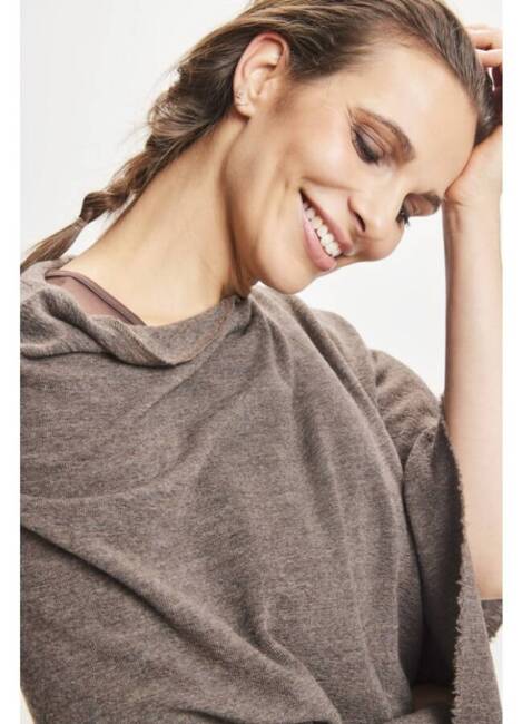 Merinould poncho/ One size/ By Basics/ Earth Melange