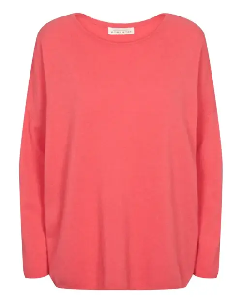Stella Basic Bluse / Cashmere uld mix / Coral / Gorridsen