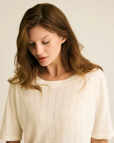Fauna Shirt / Natur / Hør og økologisk bomuld / Natur
