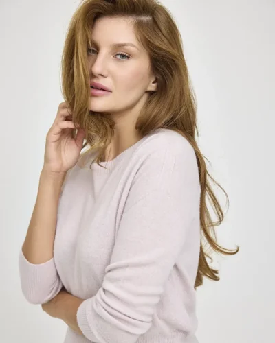 Lana Blouse 100% Supersoft merino - Rose