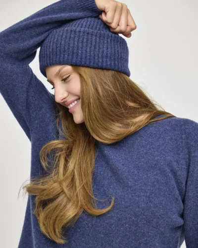 Leda strik i 100% Green Future Wool - Gorridsen Design – Indigo