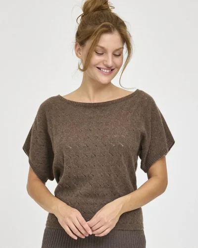 Vivienne cashmerebluse | Gorridsen Design | Cacao