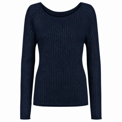 Pamina Bluse/ 100% Extrafine merino/ Navy / Gorridsen Design