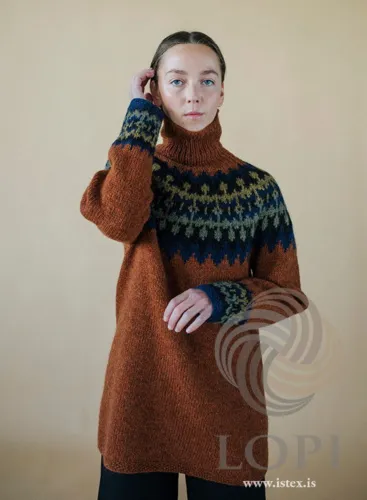 Gratis opskrift – Kastali 42-8 sweater i Léttlopi