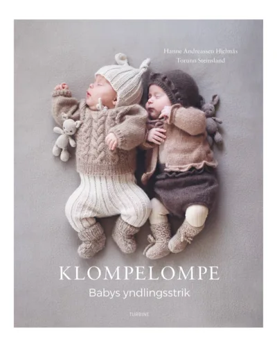 KlompeLOMPE – babys yndlingsstrik, strikkebog forside