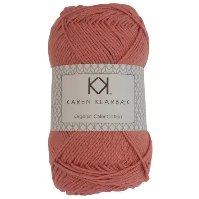 Økologisk bomuld 8/4 / Light Brick Red 0033