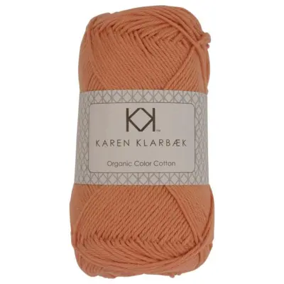 Økologisk bomuld 8/4 / Apricot 0036