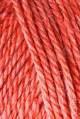 No.4 / Organic wool nettles /  Coral rød v840