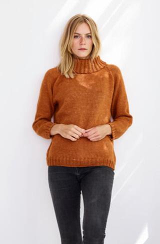 Anna  Sweater med krave  No 4 organic Opskrift