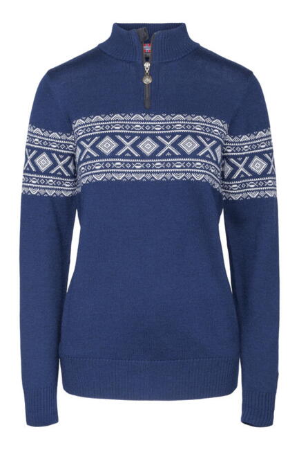 Luksus Norsk Sweater/ 100% Merinould/ Mørkeblå