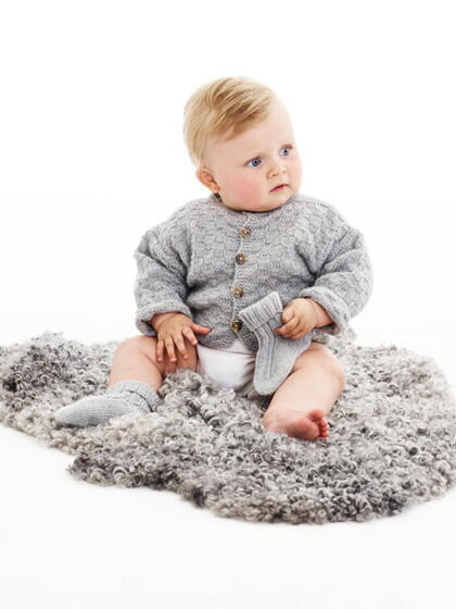 Babytrøje med tern Baby / OPSKRIFT 1503