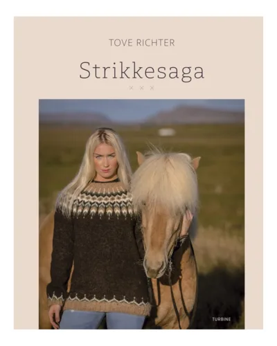 Strikkesaga af Tove Richter, strikkebog forside
