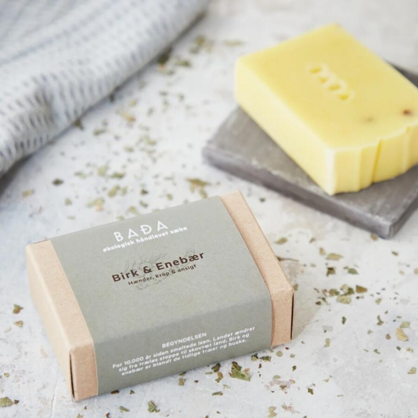 Økologisk sæbe: Birk & Enebær