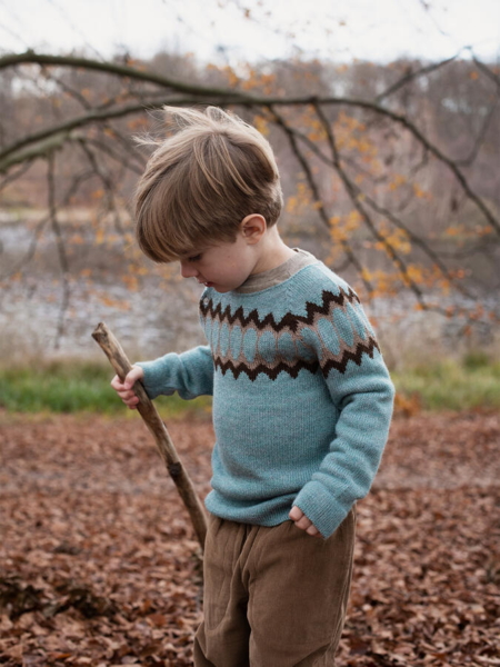 Alpaka Uldsweater / Dusty Teal / Serendipity