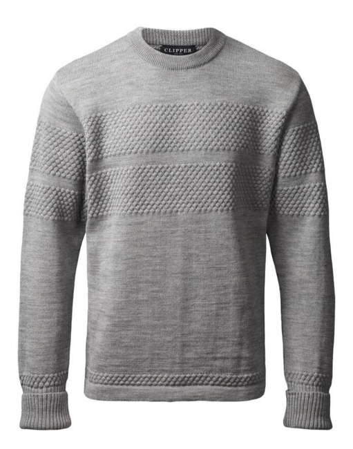 Sømandstrøje/ Saltum O-Neck /Lysegrå/ Clipper