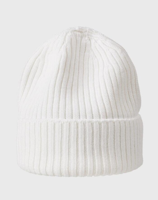 Beanie fra MJM/ 100% Merino Uld / Hvid