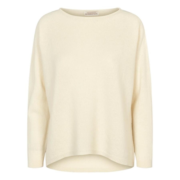 Leda strik i 100% Green Future Wool - Gorridsen Design – Hvid 