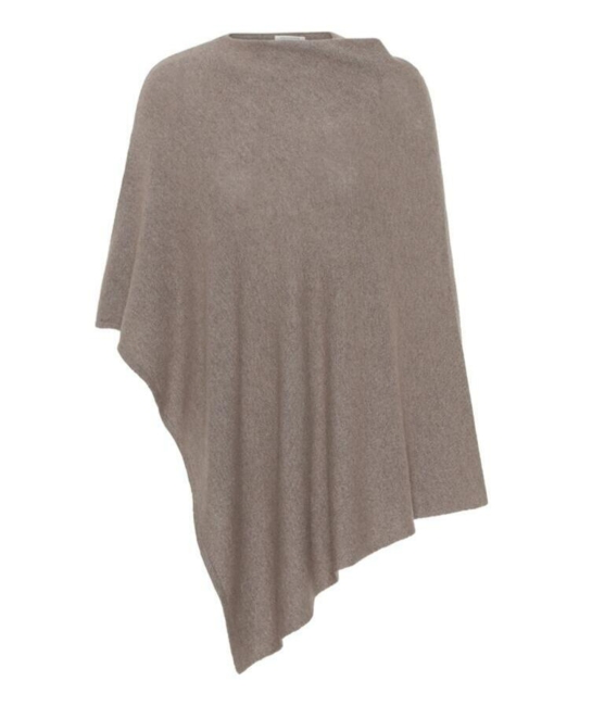 Poncho 100% Baby Alpaca  Light Camel