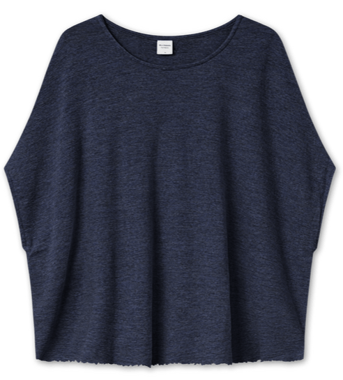 Top med extra vidde / Midnight Blue  Melange/ By basic