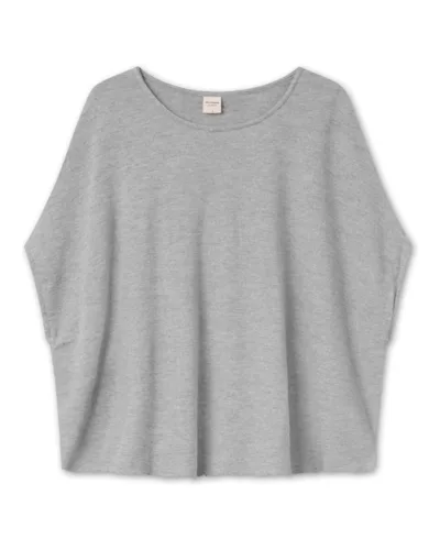 Top med extra vidde Dawn Grey Melange – By Basics