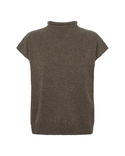 Gabby Vest – 100% recycled Eco-wool  /  Graphite