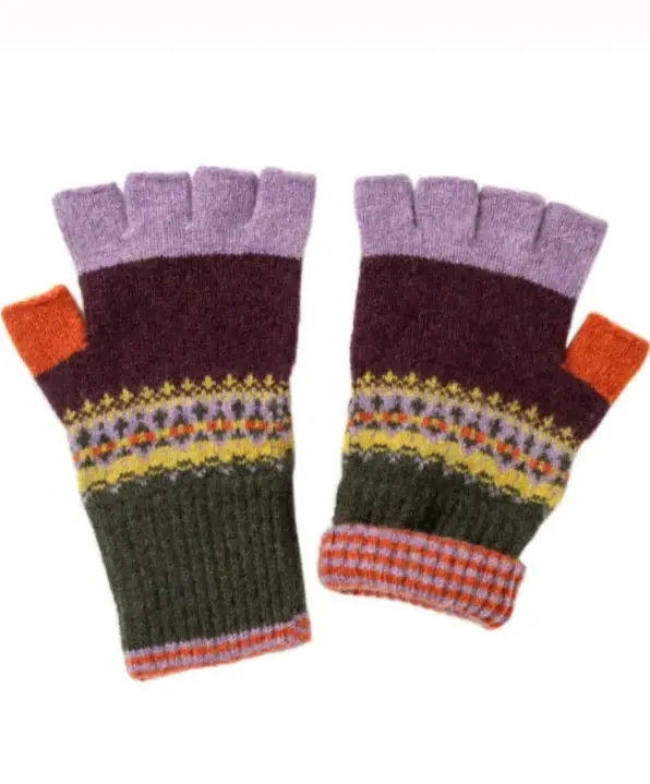 Éribe Alloa Fingerless Glove – Copperland | Halvhandsker i 100 % merinould