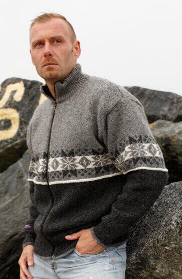 Windstopper jakke / Norsk strik i topklasse / Sort