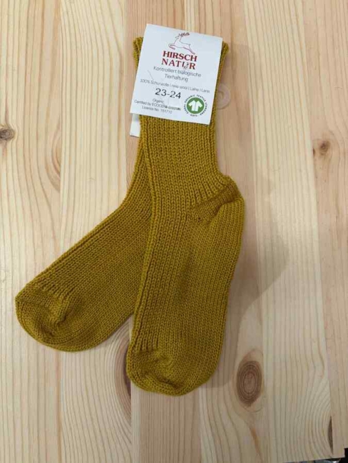 Økologiske Uldsokker/ Gul