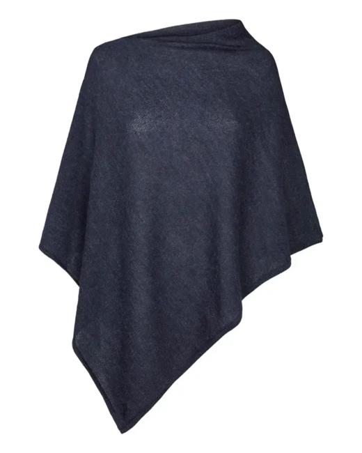 Poncho 100% Baby Alpaca / midnight blue
