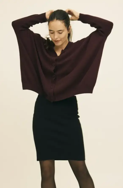 Gorridsen Aida Nederdel i merinould – Sort