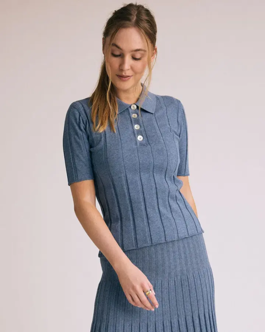 Victoria  Bluse / 100% Økologisk bomuld / Jeans/ Gorridsen Design