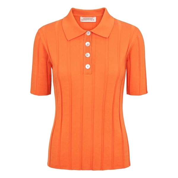 Victoria  Bluse / 100% Økologisk bomuld / Mandarin / Gorridsen Design