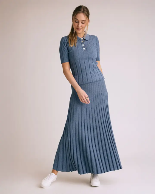 Delfri Skirt / 100% Økologisk bomuld /Jeans / Gorridsen Design