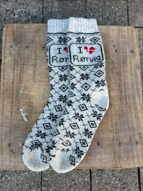 I Love Rørvig Varme Uldsokker