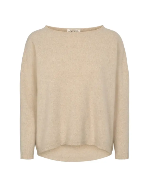 Leda strik i 100% Green Future Wool - Gorridsen Design – Beige Mouline