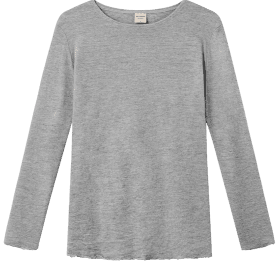 Merinould trøje / Dawn grey melange /  By Basic