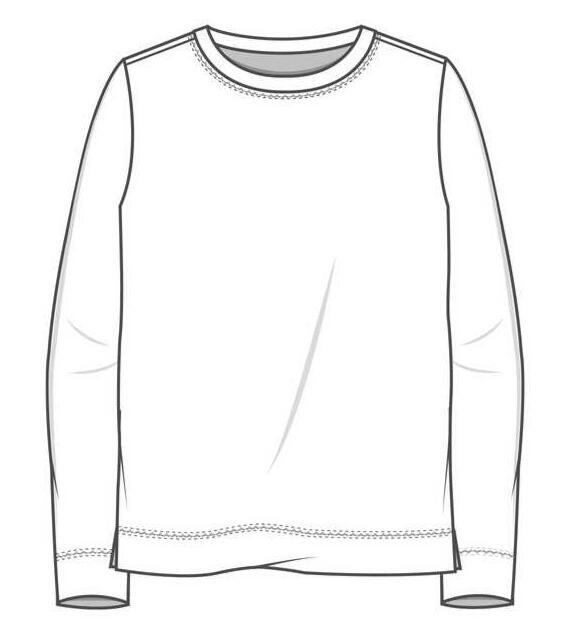 Lille Rullekrave Merinould Bluse / Stribet Steel grey-asphalt/ ByBasics