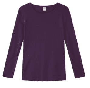 Merinould Trøje / Aubergine /  By Basic