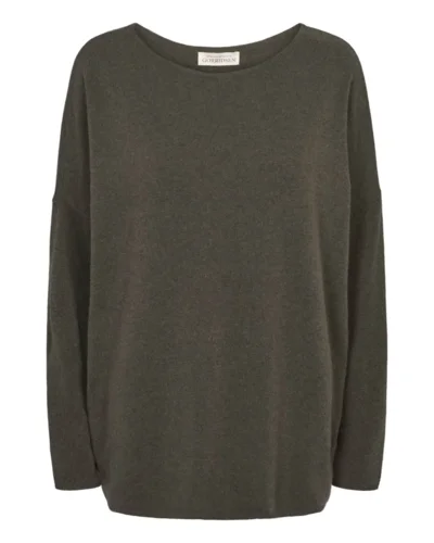 Stella olive - Gorridsen – onesize strik med uld og cashmere